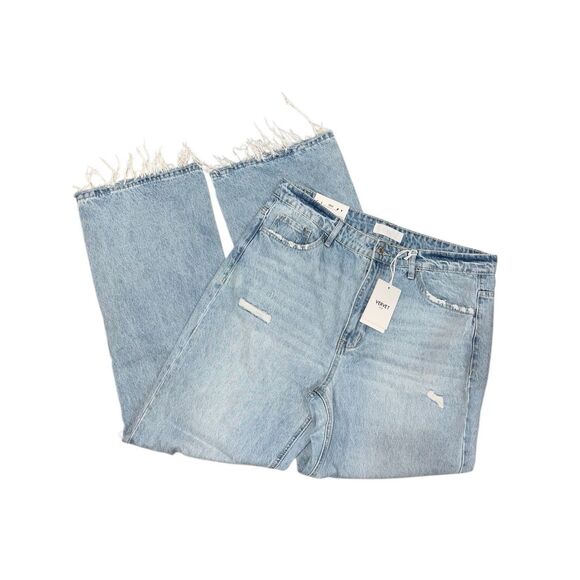 Vervet Leslie Jeans Size 14 32 Distressed 90s Style Vintage High Rise Denim New - Picture 8 of 14